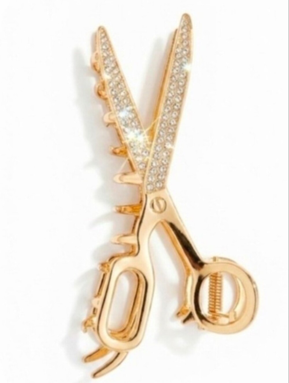 Piper k Gold Scissor Hair Clip with Rhinestones LP
